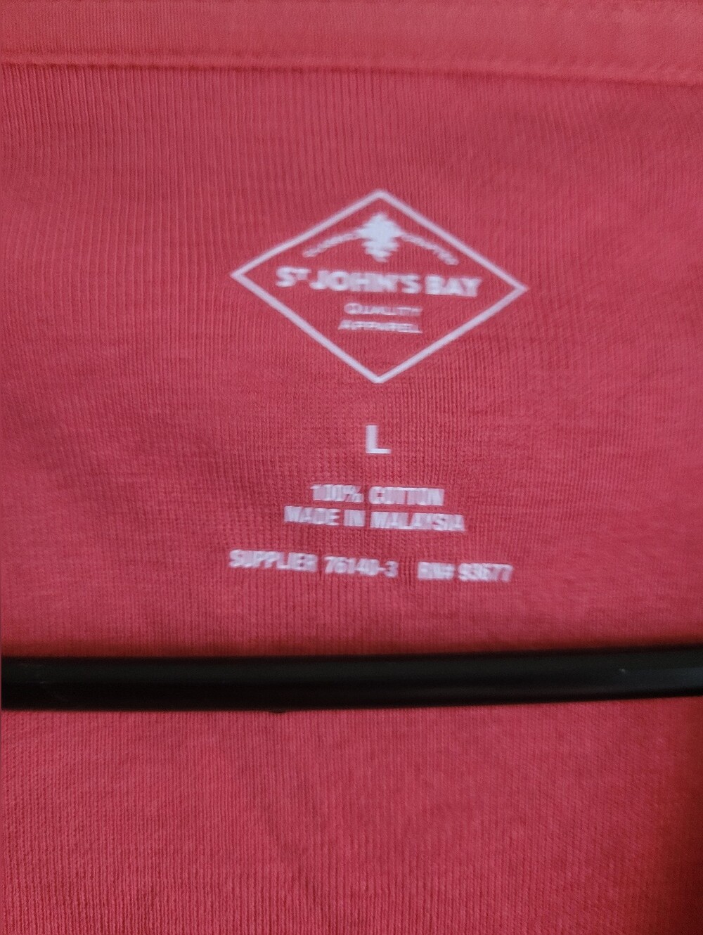 Women's V-Neck 3/4 Sleeve Top - Pink and Rust - Picture 4 of 8